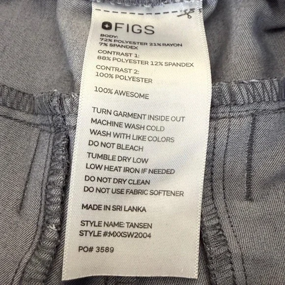 FIGS Tansen Jogger Scrub Pants Mens M 30x30 Graphite Gray Uniform Medical Doctor - Picture 3 of 8